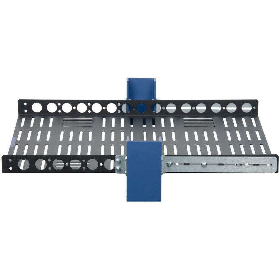 Rack Solutions Mounting Shelf For Printer, Desktop Computer - Black Powder Coat - Taa Compliant