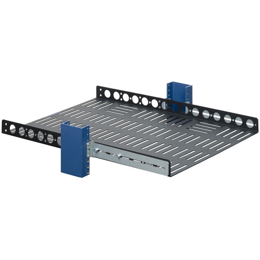 Rack Solutions Mounting Shelf For Printer, Desktop Computer - Black Powder Coat - Taa Compliant
