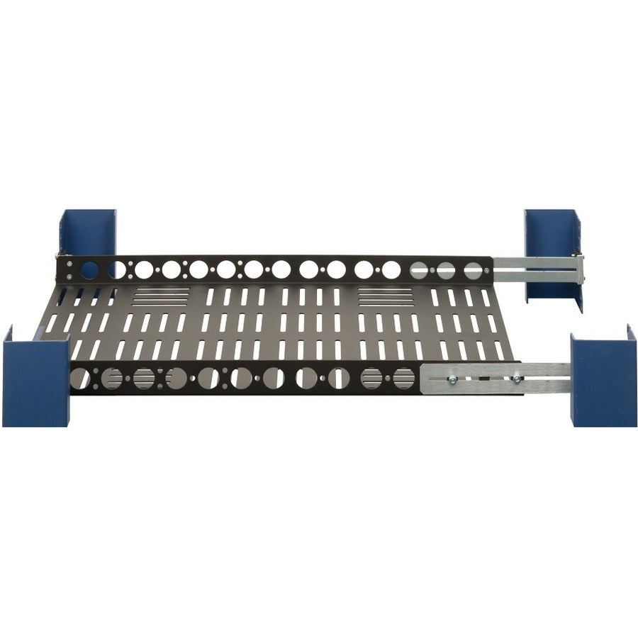 Rack Solutions Mounting Shelf For Printer, Desktop Computer - Black Powder Coat - Taa Compliant
