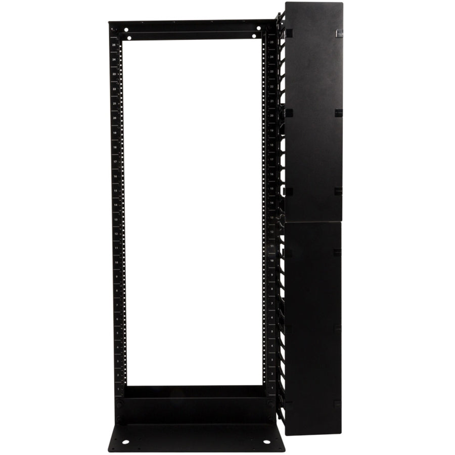 Rack Solutions Telco Rack 25U Black Finish 12-24 Threads