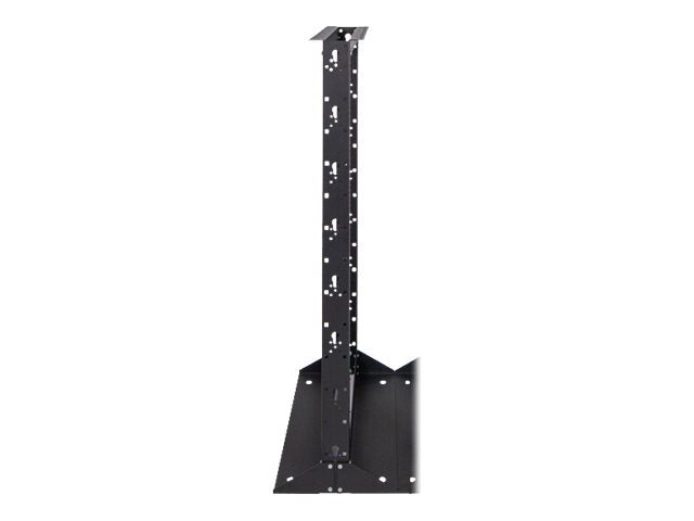 RackSolutions Telco Relay 2 Post TechEdge - Rack open frame - 2-post - floor mountable - black - 25U - 19",RackSolutions