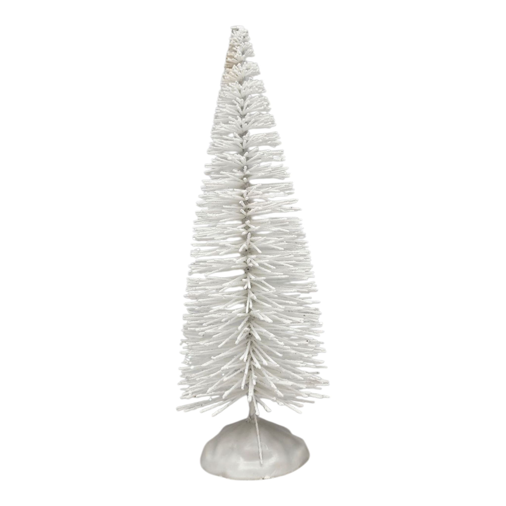 Radiant 9" White Bottle Brush Tree