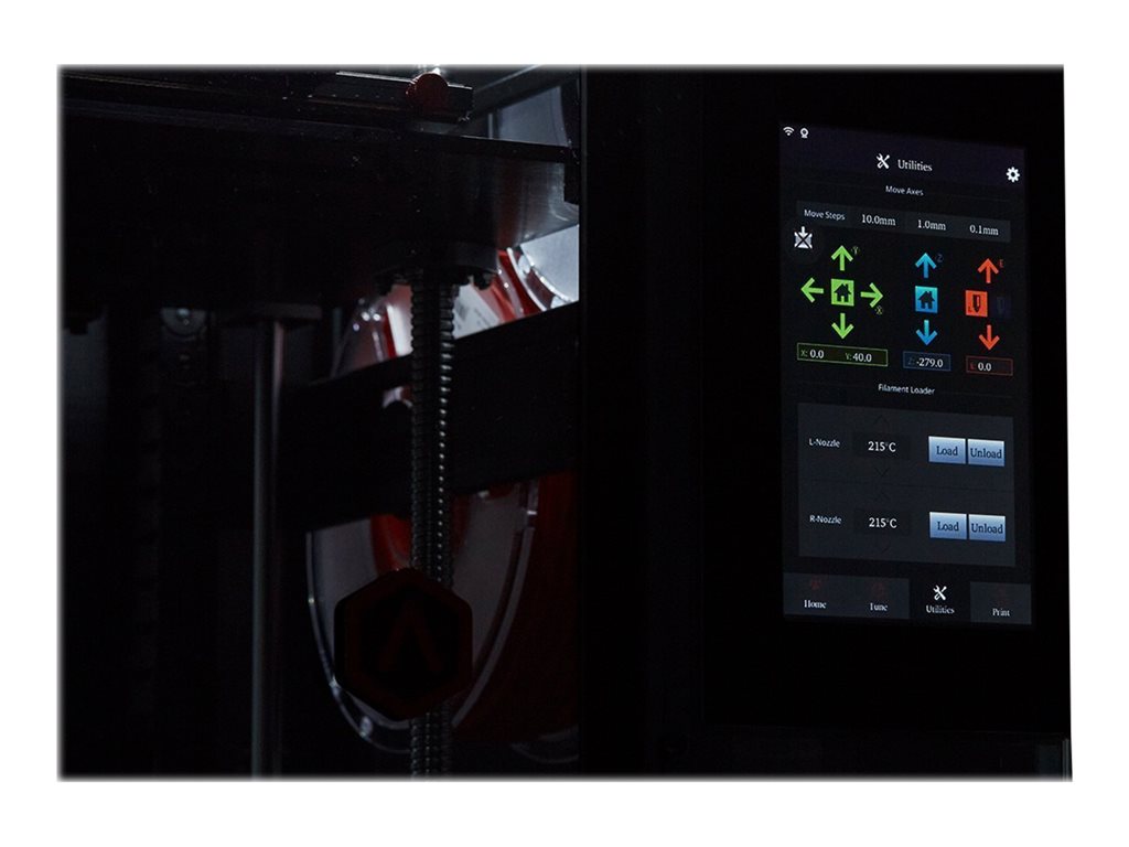 Raise3D Pro2 Plus - 3D printer - FFF - build size up to 23.82 in x 12.01 in x 12.01 in - layer: 0 in - LAN, Wi-Fi(n),