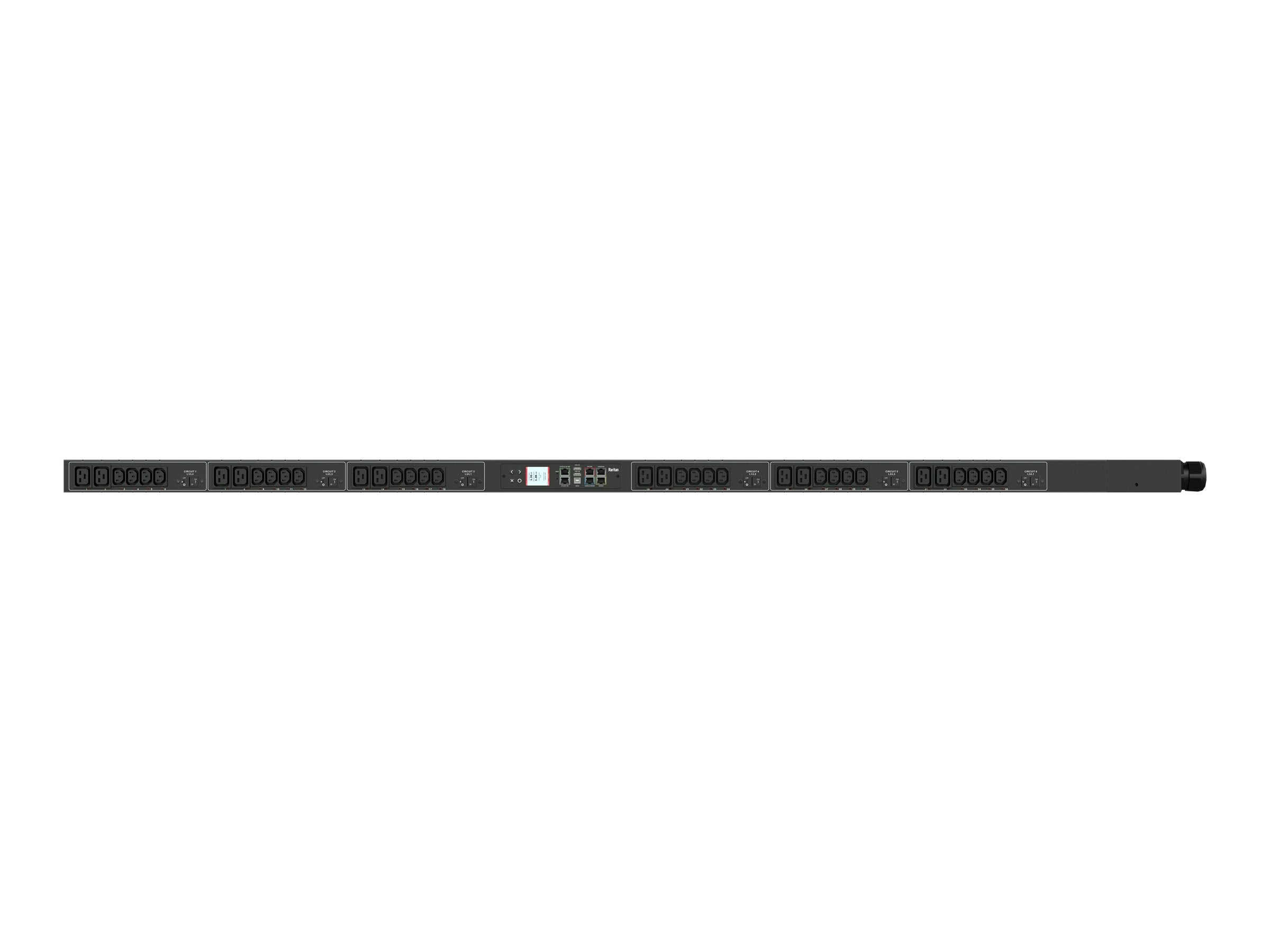 Raritan Dominion PX PX3-4905V-V2 - Power distribution unit (rack-mountable) - AC 208 V - 17300 VA - 3-phase delta - RS-232, Ethernet