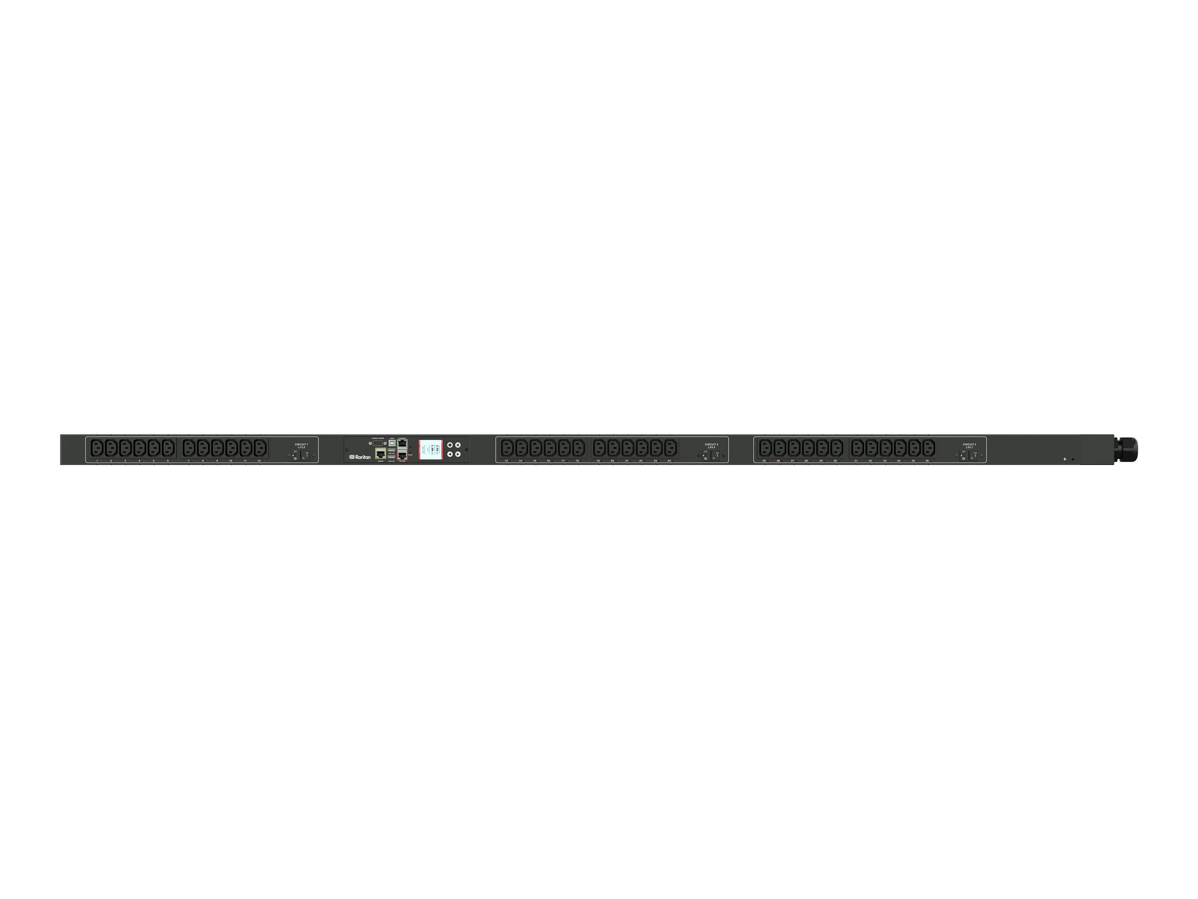 Raritan Dominion PX PX3-5701V-K1 - Power distribution unit (rack-mountable) - AC 208 V - 8600 VA - 3-phase - Ethernet 10/100,