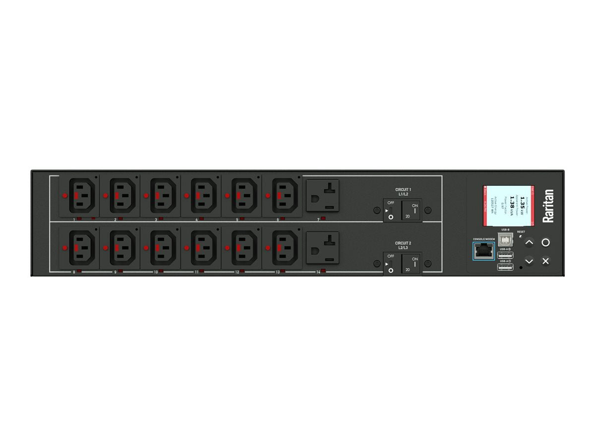 Raritan PX intelligent PX3-5459R-E2O1K6 - Power distribution unit (rack-mountable) - AC 208 V - 8600 VA - 3-phase WYE (star)
