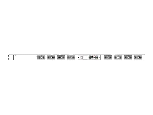 Raritan PX3-1486V Rack PDU - 24 Outlets, 230V, 16A, 3.7kVA, Metered