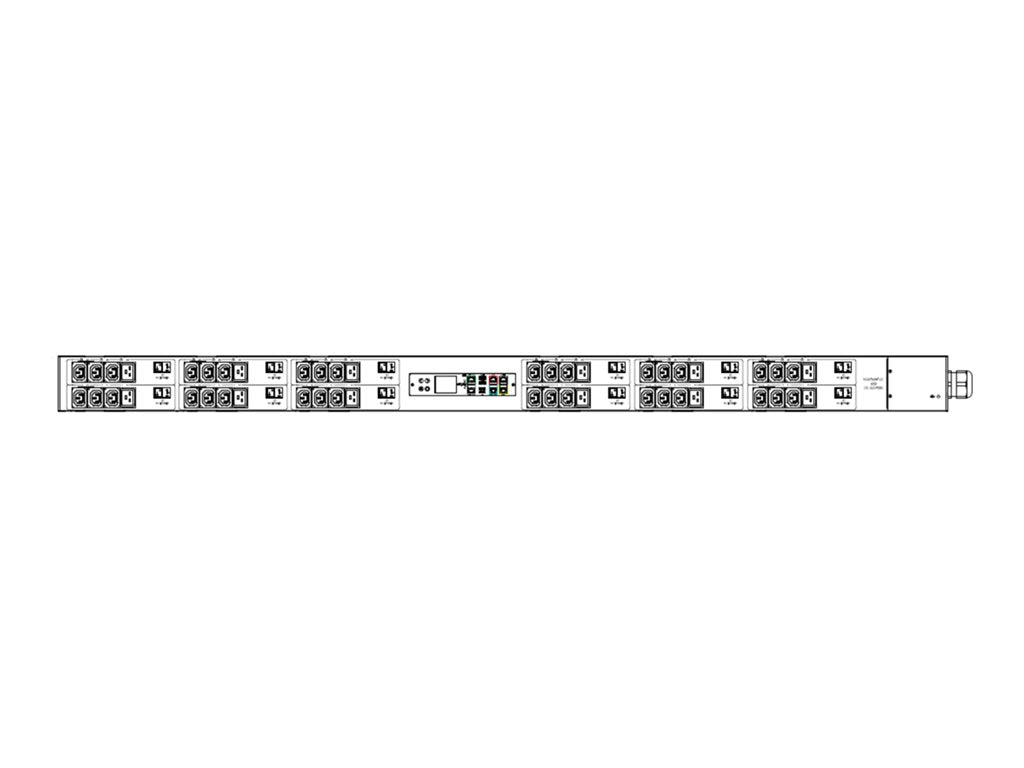 Raritan PX3-4782U-V2 - Power distribution strip (rack-mountable) - AC 400 V - 43600 VA - 3-phase WYE - Ethernet 10/100/1000 -
