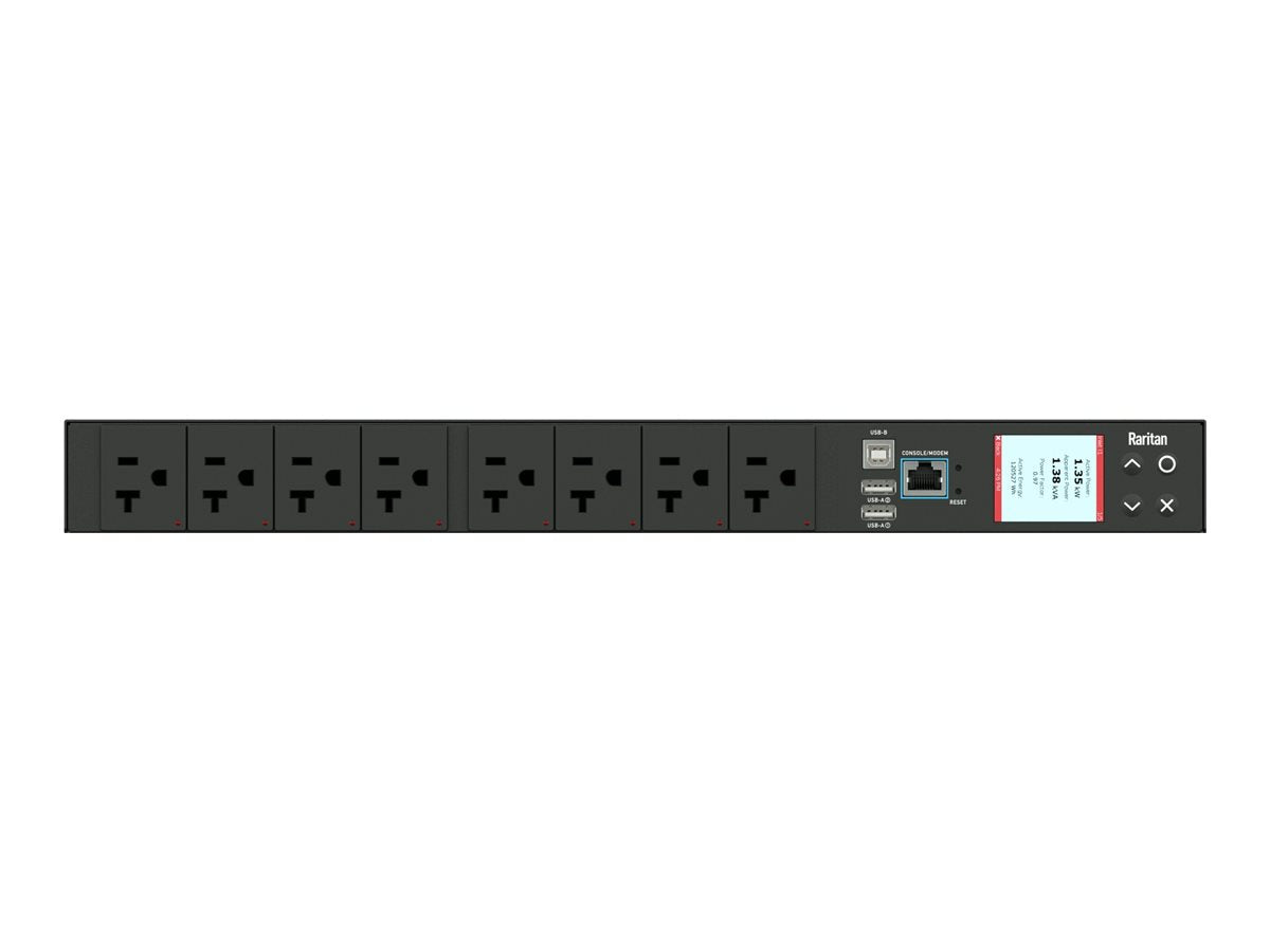 Raritan PX3-5145R-K1 - Power distribution unit (rack-mountable) - AC 120 V - 1400 VA - 1-phase - USB, Ethernet 10/100/1000 -