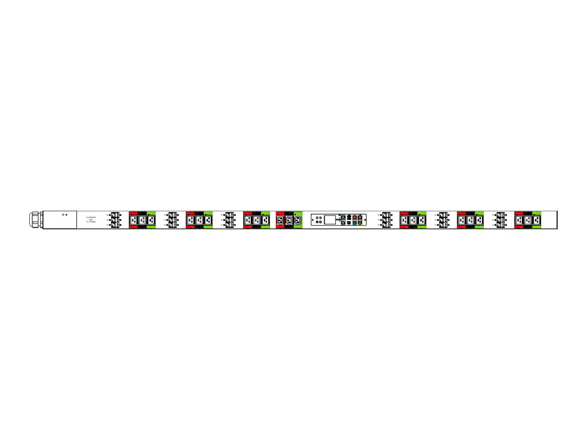 Raritan PX3-5182NV-P1V4 - Power distribution strip (rack-mountable) - AC 415 V - 57500 VA - 3-phase WYE - RS-232, USB, Ethernet