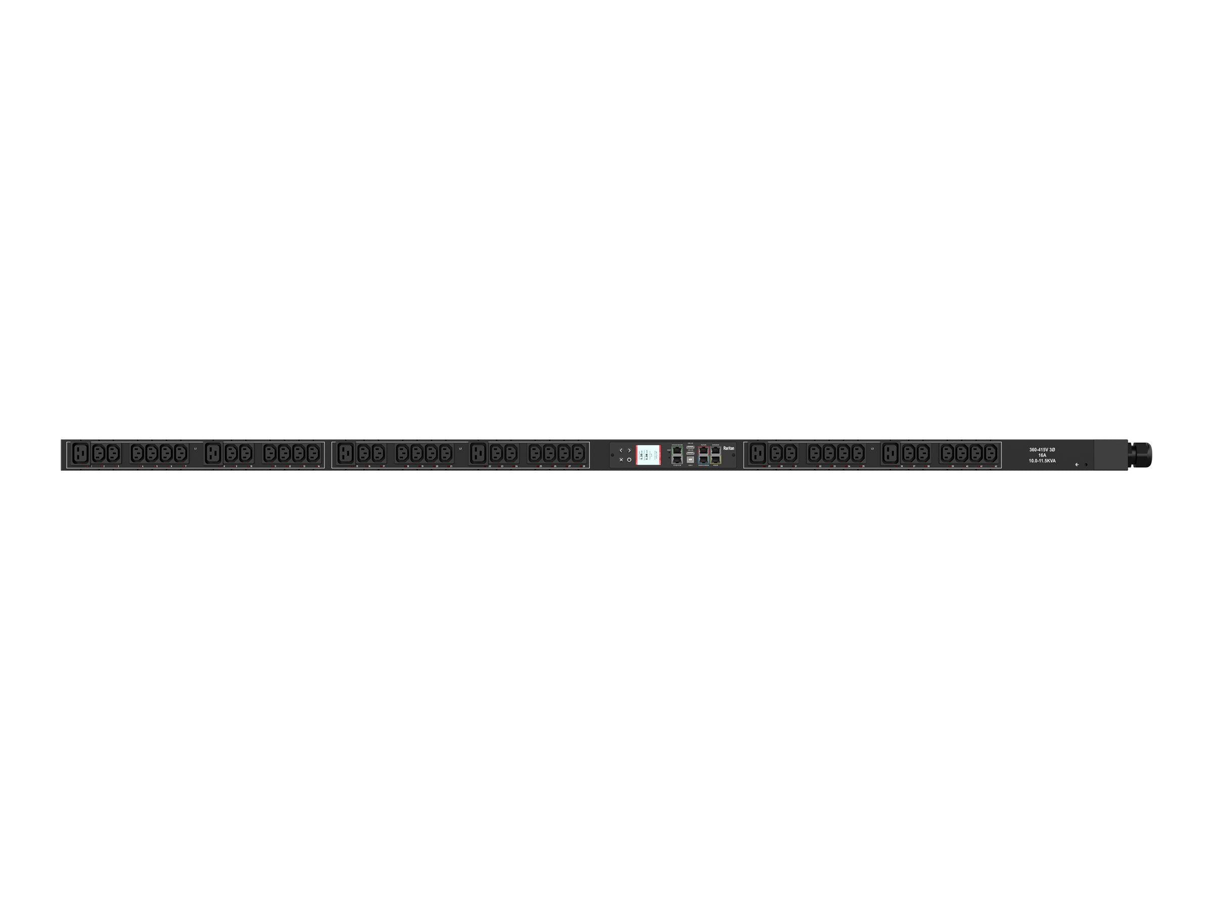 Raritan PX3-5233U-K1 - Power distribution strip (rack-mountable) - AC 415 V - 11500 VA - 3-phase WYE - Ethernet 10/100/1000,