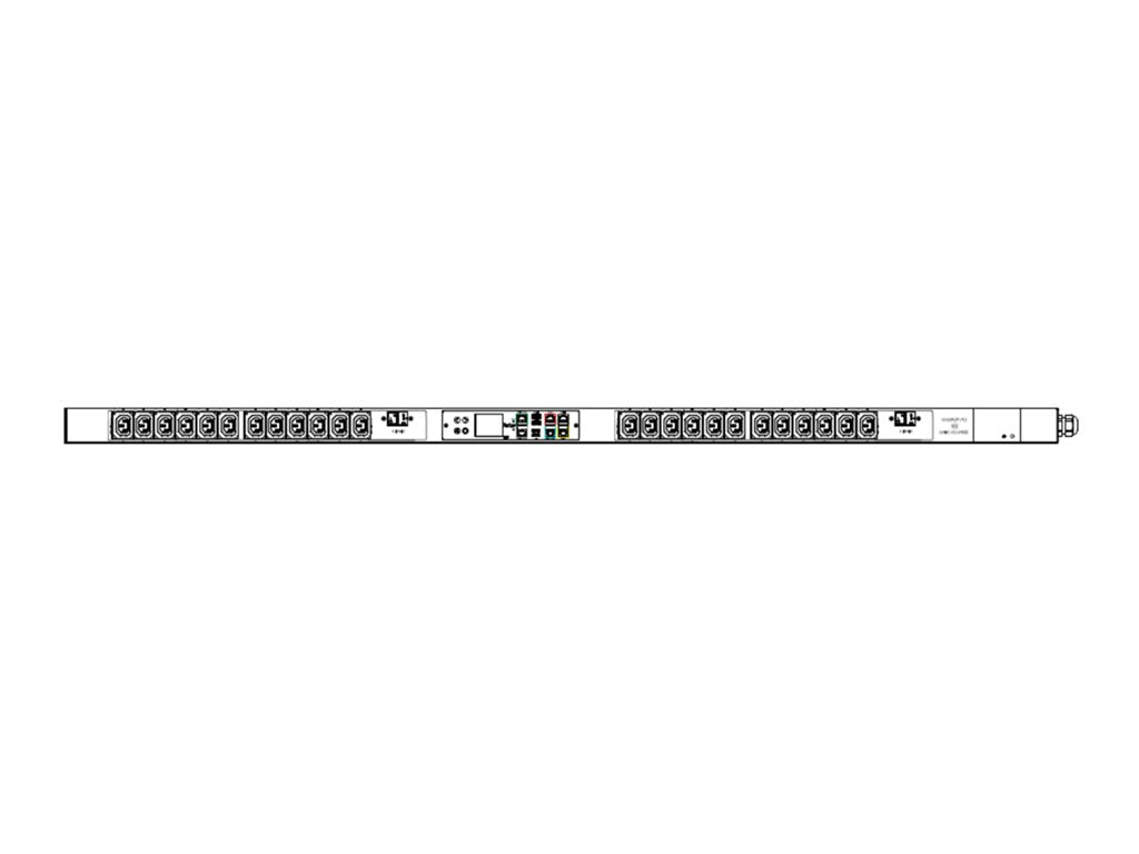 Raritan PX3-5496U - Power distribution strip (rack-mountable) - 5000 VA - 1-phase - Ethernet 10/100/1000 - input: NEMA L6-30P