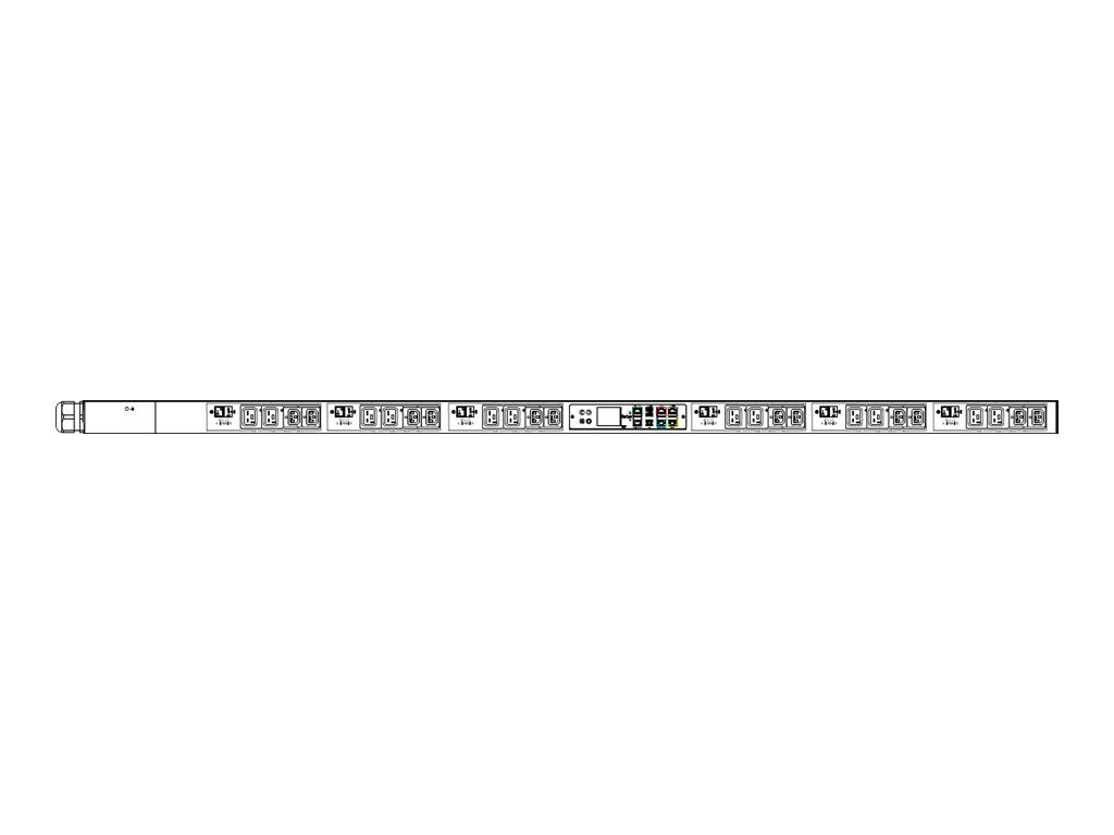 Raritan PX3-5551I3V-E2V2 - Power distribution strip (rack-mountable) - AC 208 V - 17300 VA - 3-phase delta - RS-232, USB, Ethernet