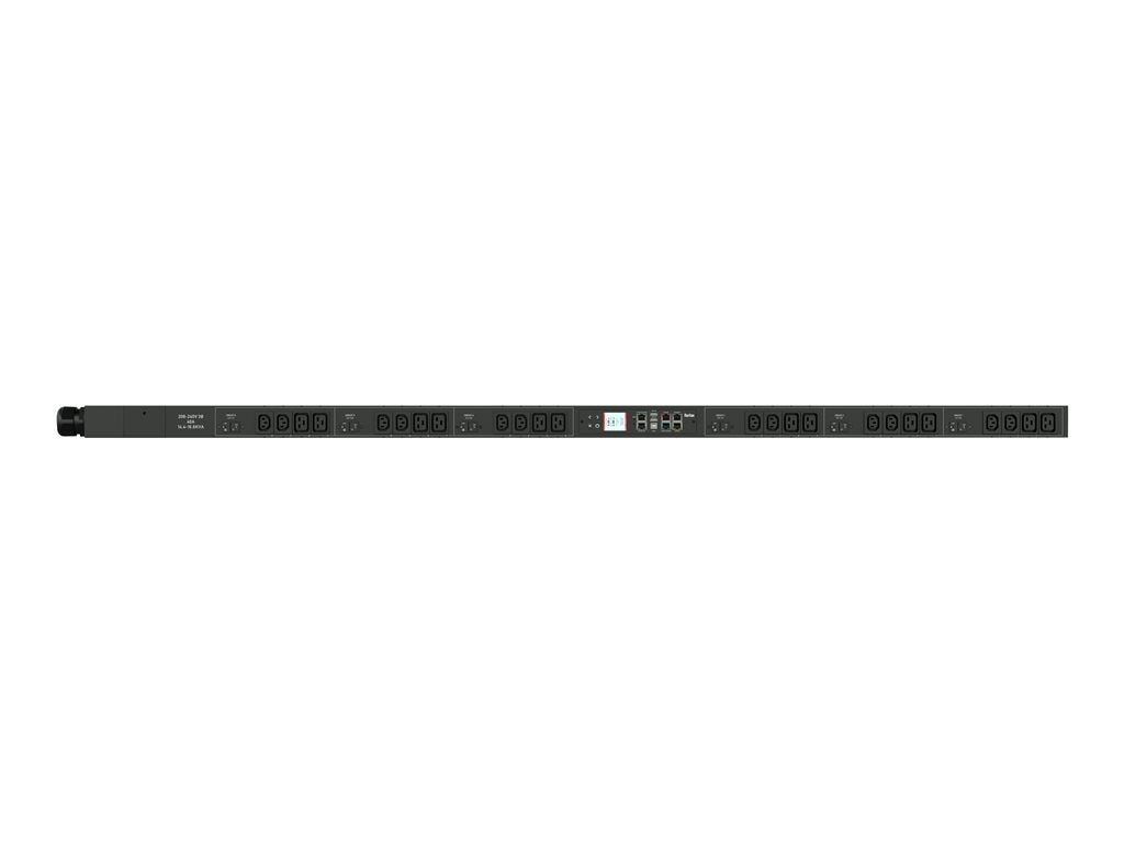 Raritan PX3-5551U-V2K2 - Power distribution unit (rack-mountable) - AC 208 V - 17300 VA - 3-phase delta - RS-232, USB, Ethernet