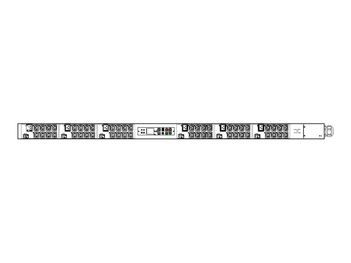 Raritan PX3-5785I3U-O1V2 - Power distribution strip (rack-mountable) - AC 208 V - 17300 VA - 3-phase WYE - Ethernet 10/100/1000