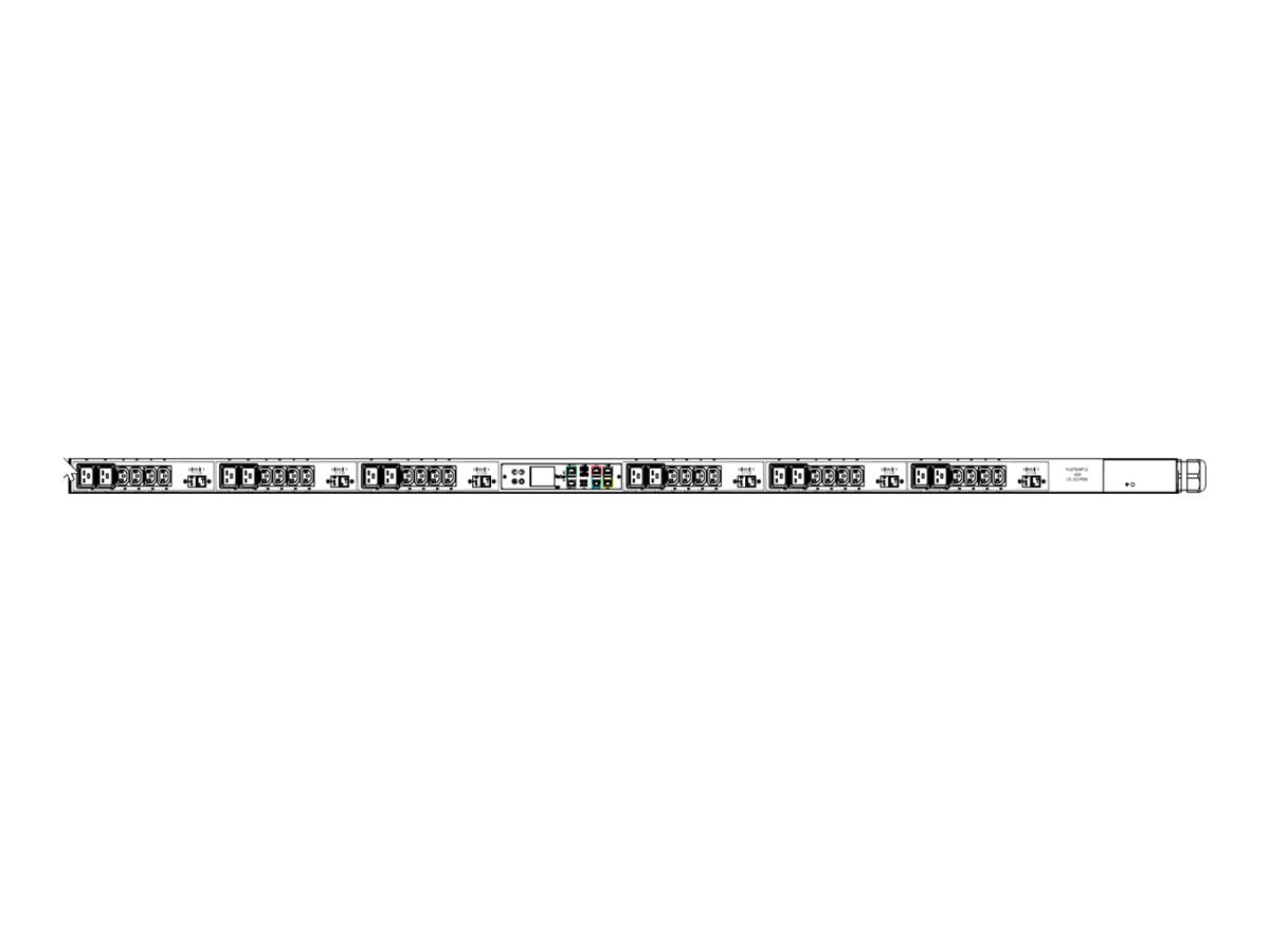 Raritan PX3-5905U-V2 - Power distribution unit (rack-mountable) - AC 208 V - 17300 VA - 3-phase delta - input: IEC 60309 - output