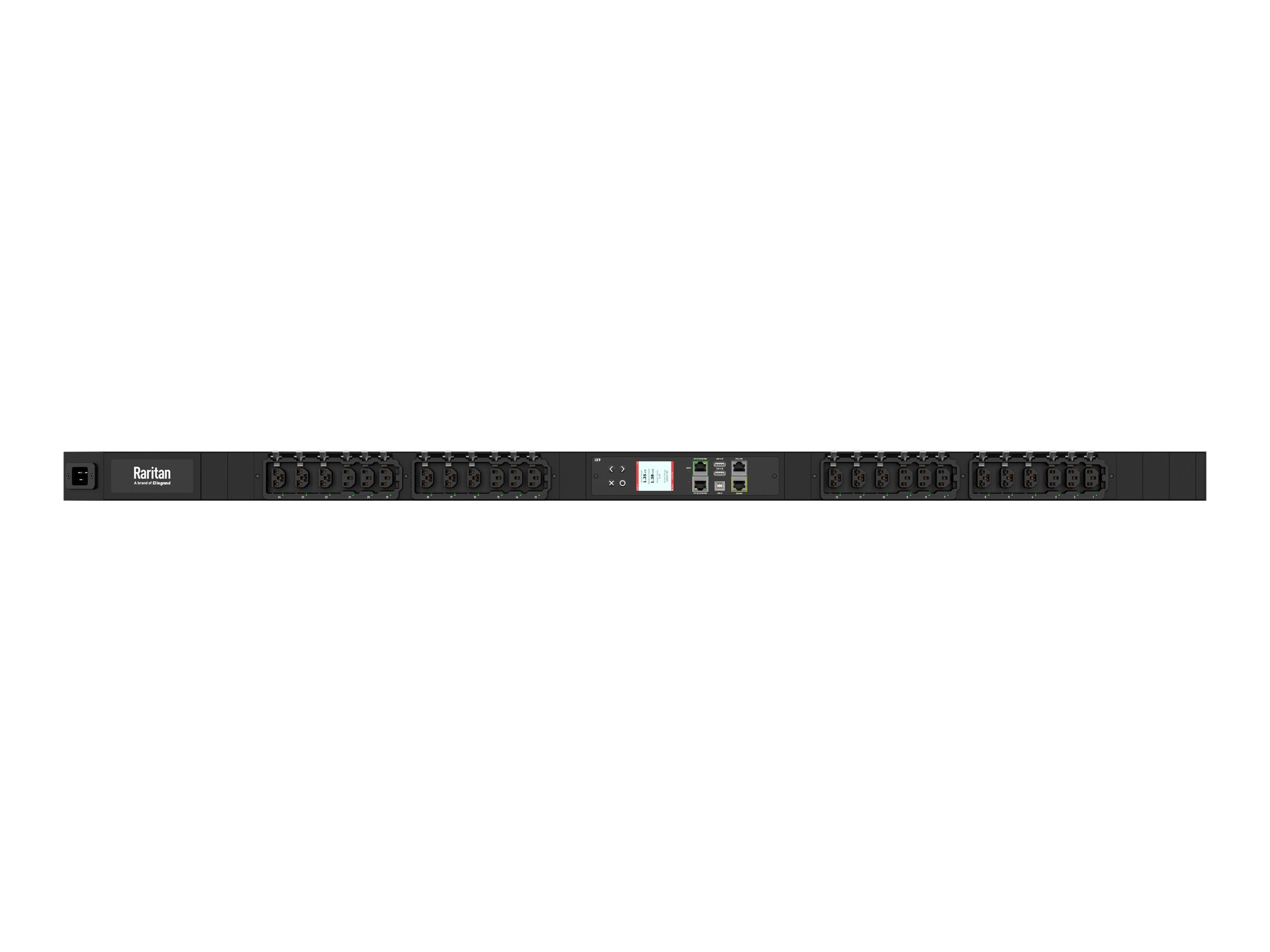 Raritan PX4-53A8C-C8E7A0 - Power distribution strip (rack-mountable) - AC 230 V - 3700 VA - 1-phase - Ethernet 10/100/1000, RS-232,