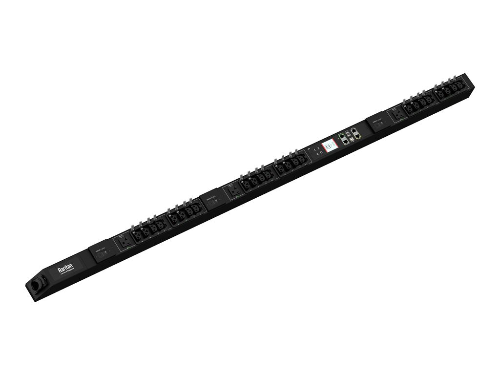 Raritan - Power distribution strip (rack-mountable) - AC 208 V - 8600 VA - 3-phase - RS-232, Ethernet 10/100/1000 - input: NEMA PX4-542A-E7
