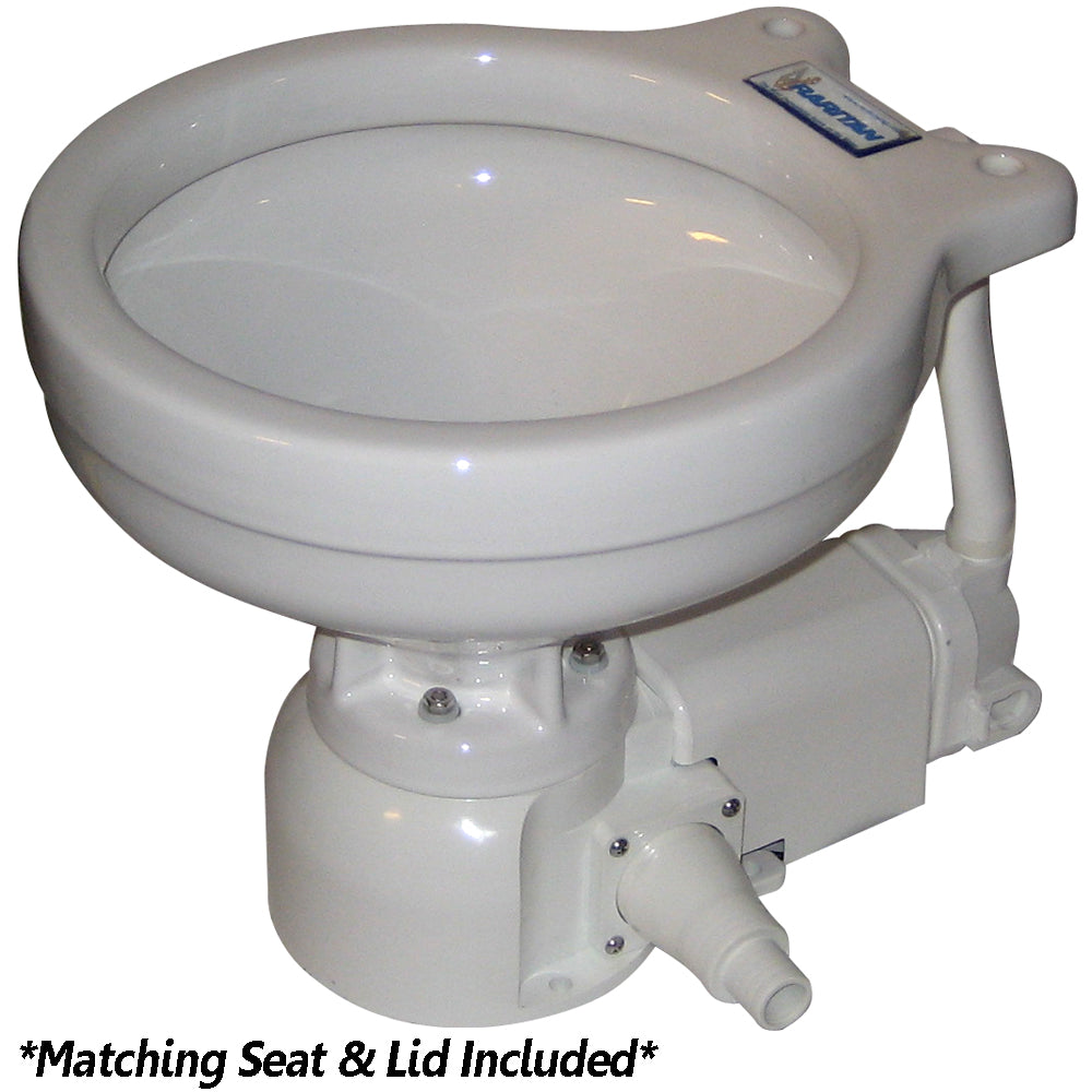 Raritan Sea Era Electric Toilet - Marine Size - Integral Pump - Straight &amp; 90&deg;