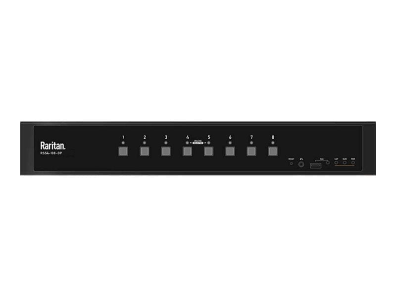 Raritan Secure Switch RSS4-108-DUAL-DP - KVM / audio switch - 8-port, dual head, NIAP PP4.0 certificated, CAC support - 8 x KVM