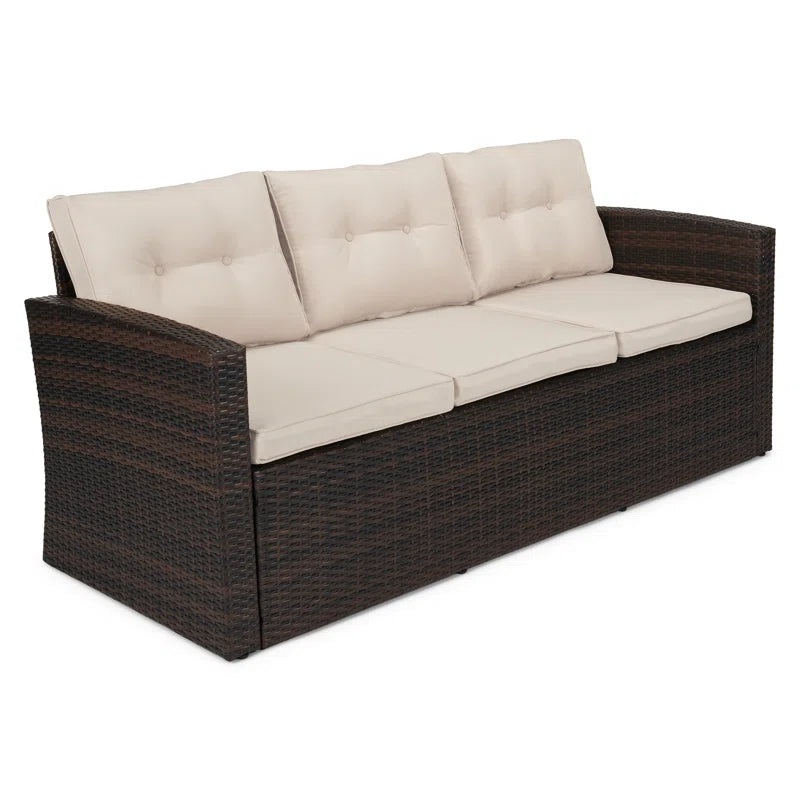 Rattan 7 Person Outdoor Seating Group With Cushions