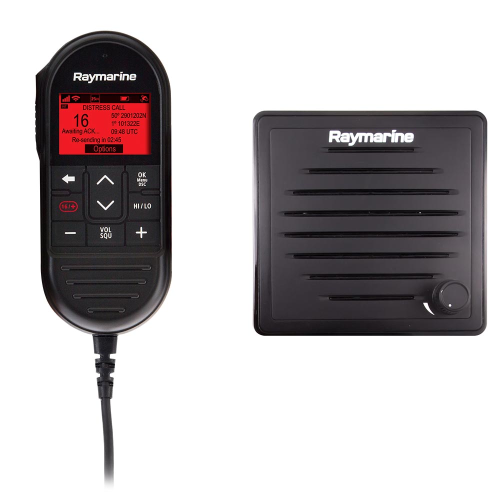 Raymarine Ray90 Wired Second Station Kit w/Passive Speaker, RayMic Wired Handset &amp;