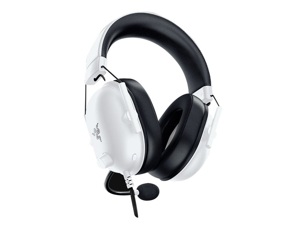 Razer BlackShark V2 X - Headset - 7.1 channel - full size - wired - 3.5 mm jack - noise isolating - white - Discord