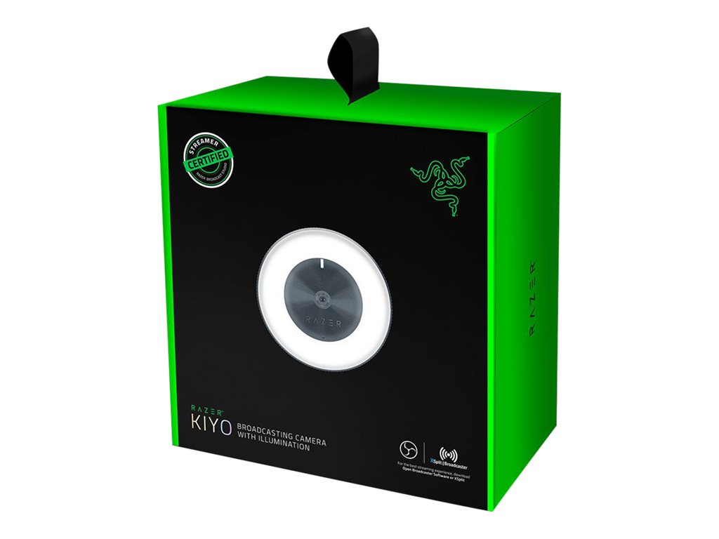 Razer Kiyo - Webcam - color - 4 MP - 1920 x 1080 - audio - USB 2.0 - MJPEG, H.264, YUV2