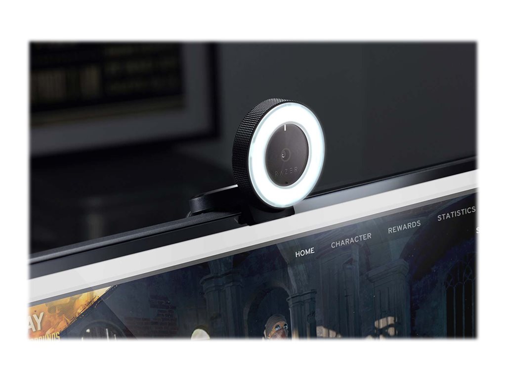 Razer Kiyo - Webcam - color - 4 MP - 1920 x 1080 - audio - USB 2.0 - MJPEG, H.264, YUV2