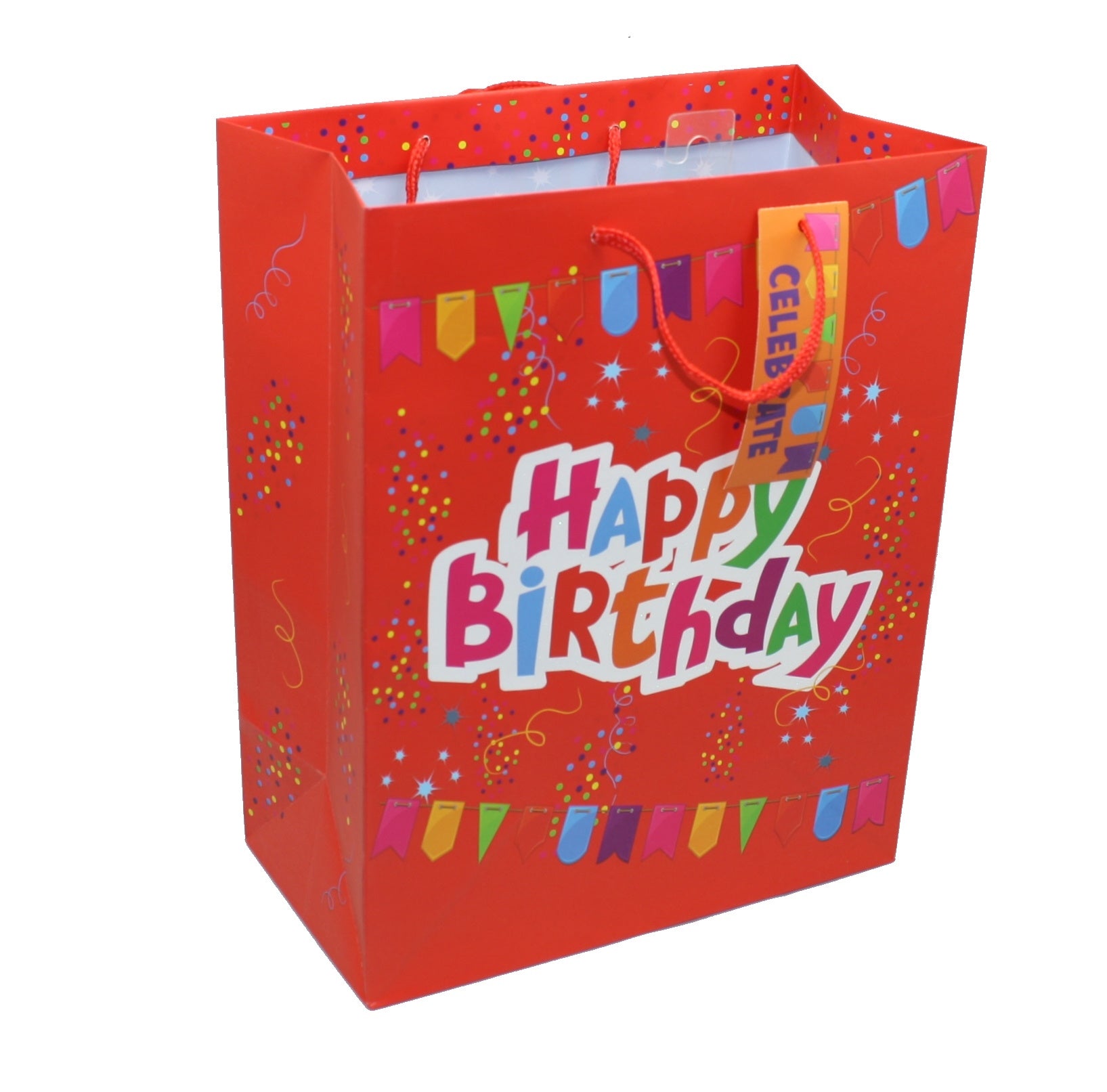 Red Flags Happy Birthday Gift Bag
