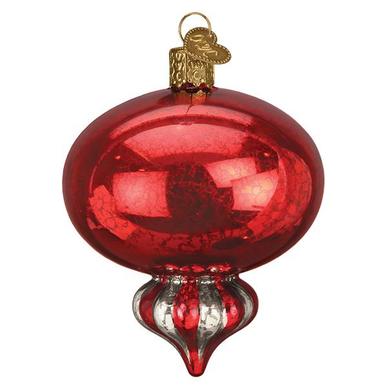 Red Peppermint Reflection Ornament