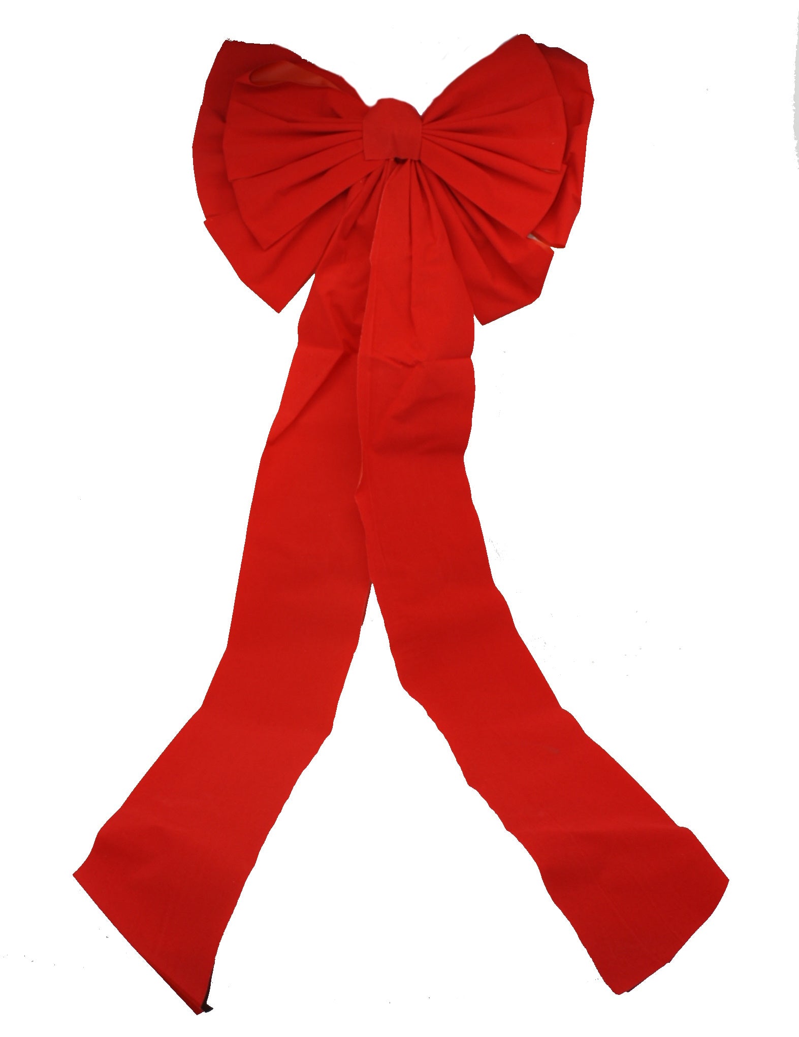 Red Velvet Bow - 12 Loop - 42 inches long