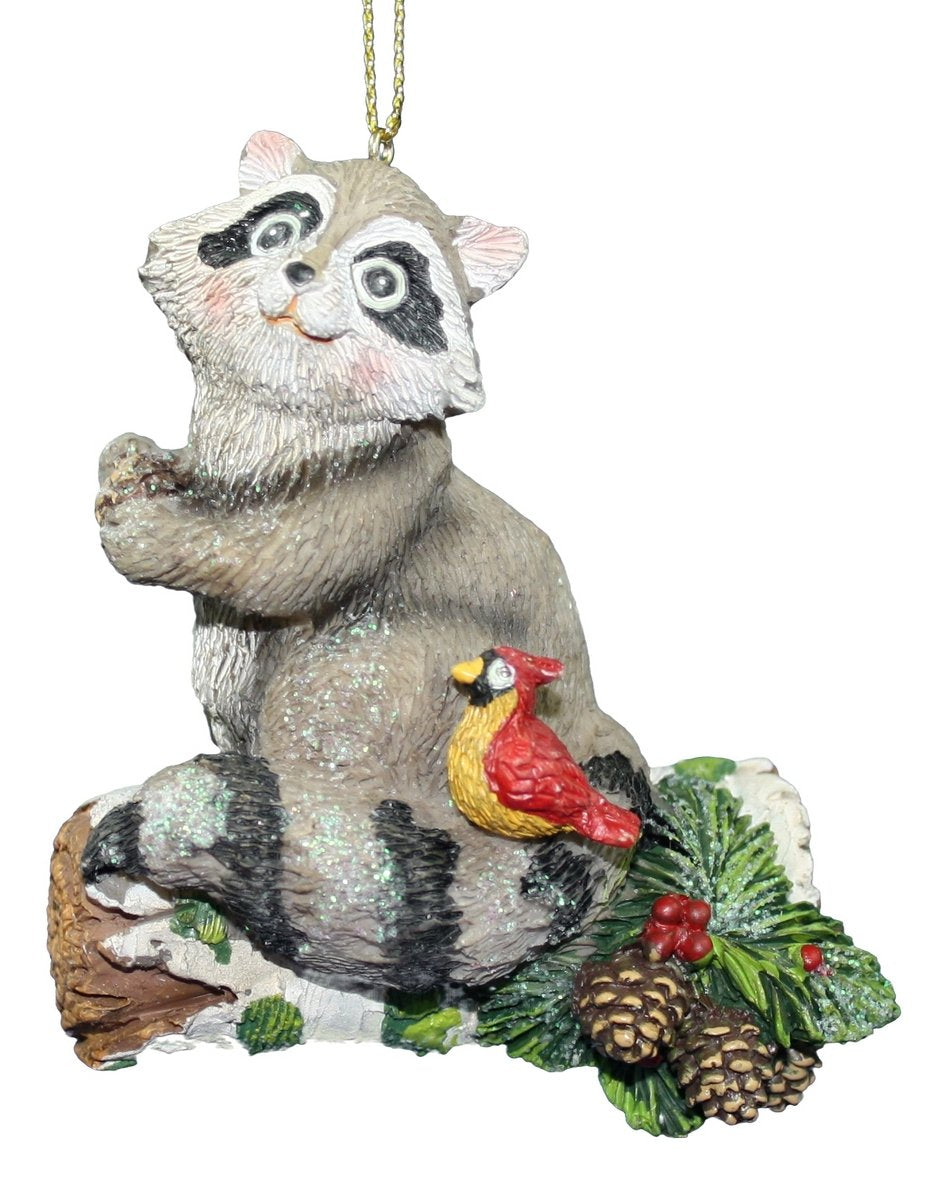 Resin 3 Inch Animal Ornament - Raccoon