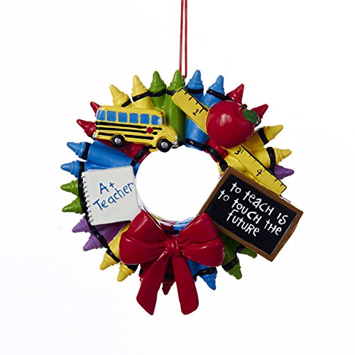 Resin Crayon Wreath Ornament