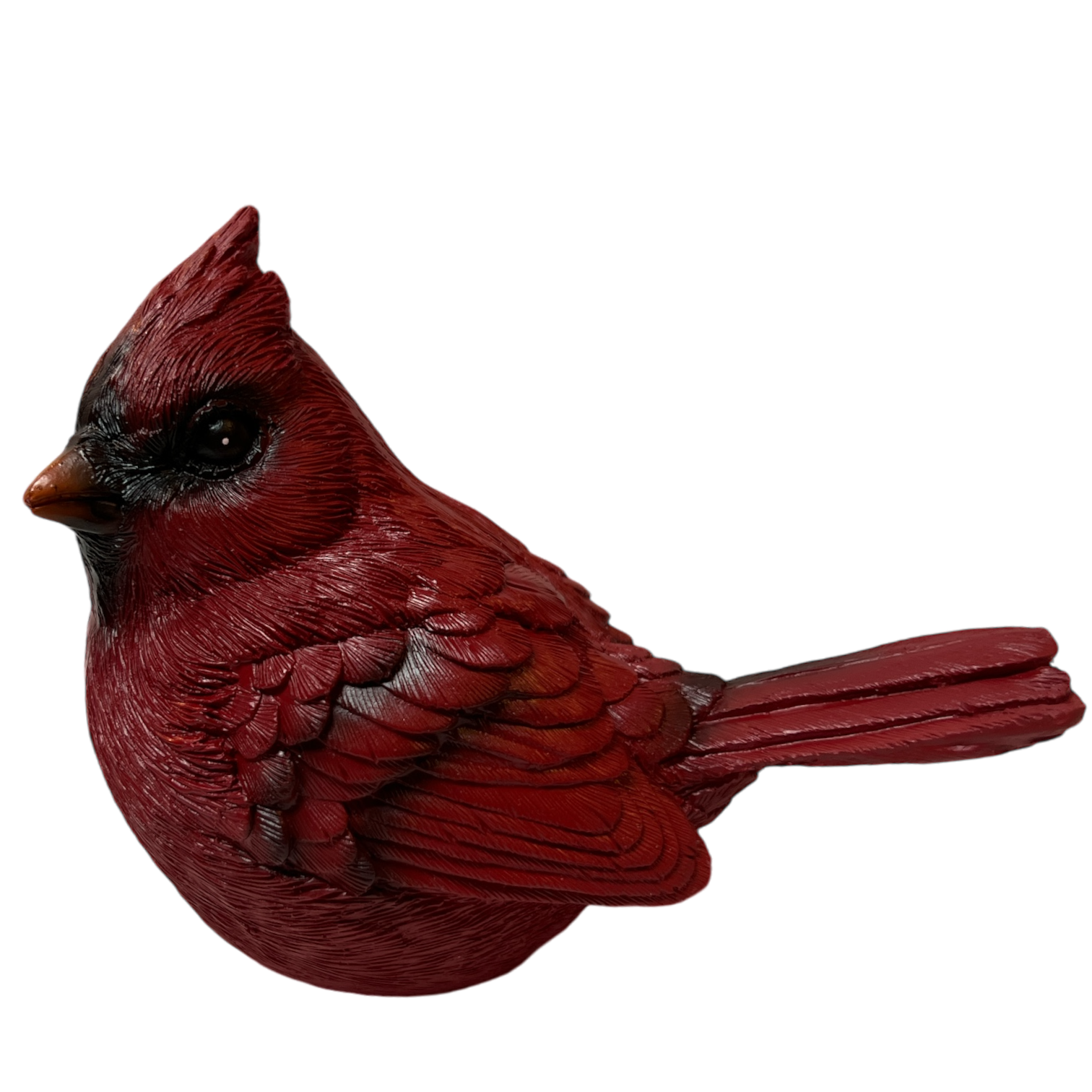 Resin Holiday Cardinal Looking Back