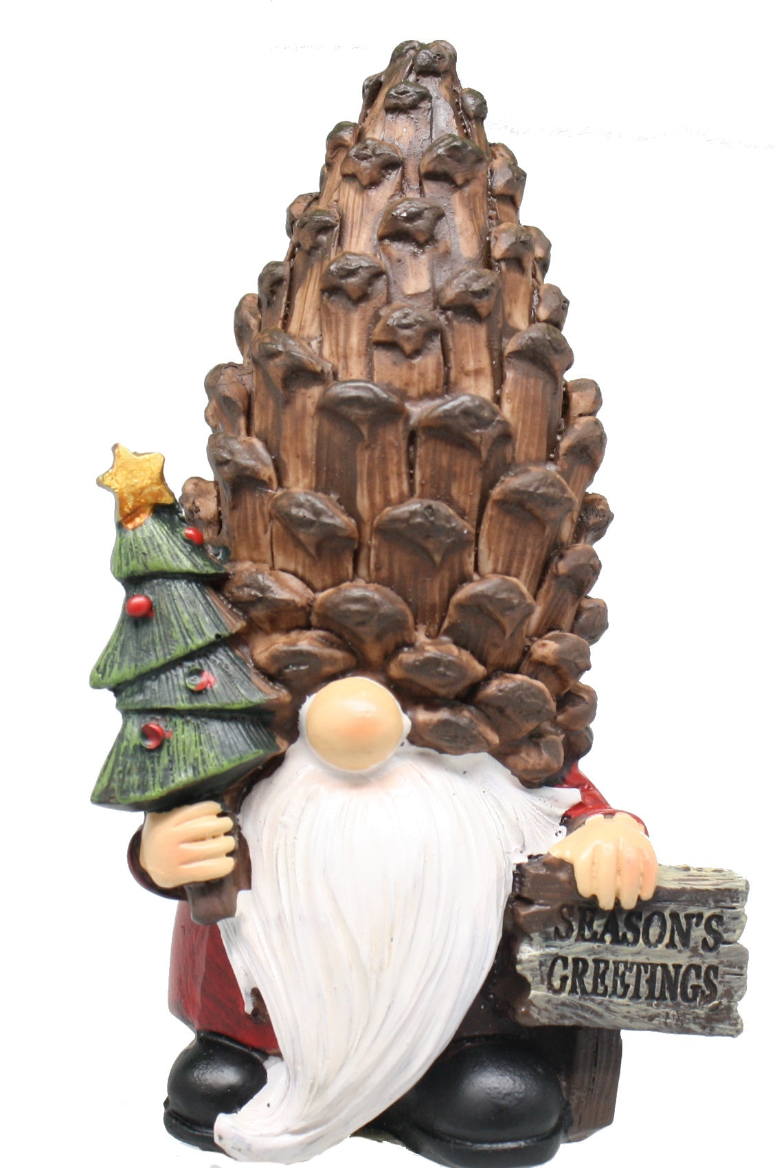 Resin Holiday Gnome Figurine -