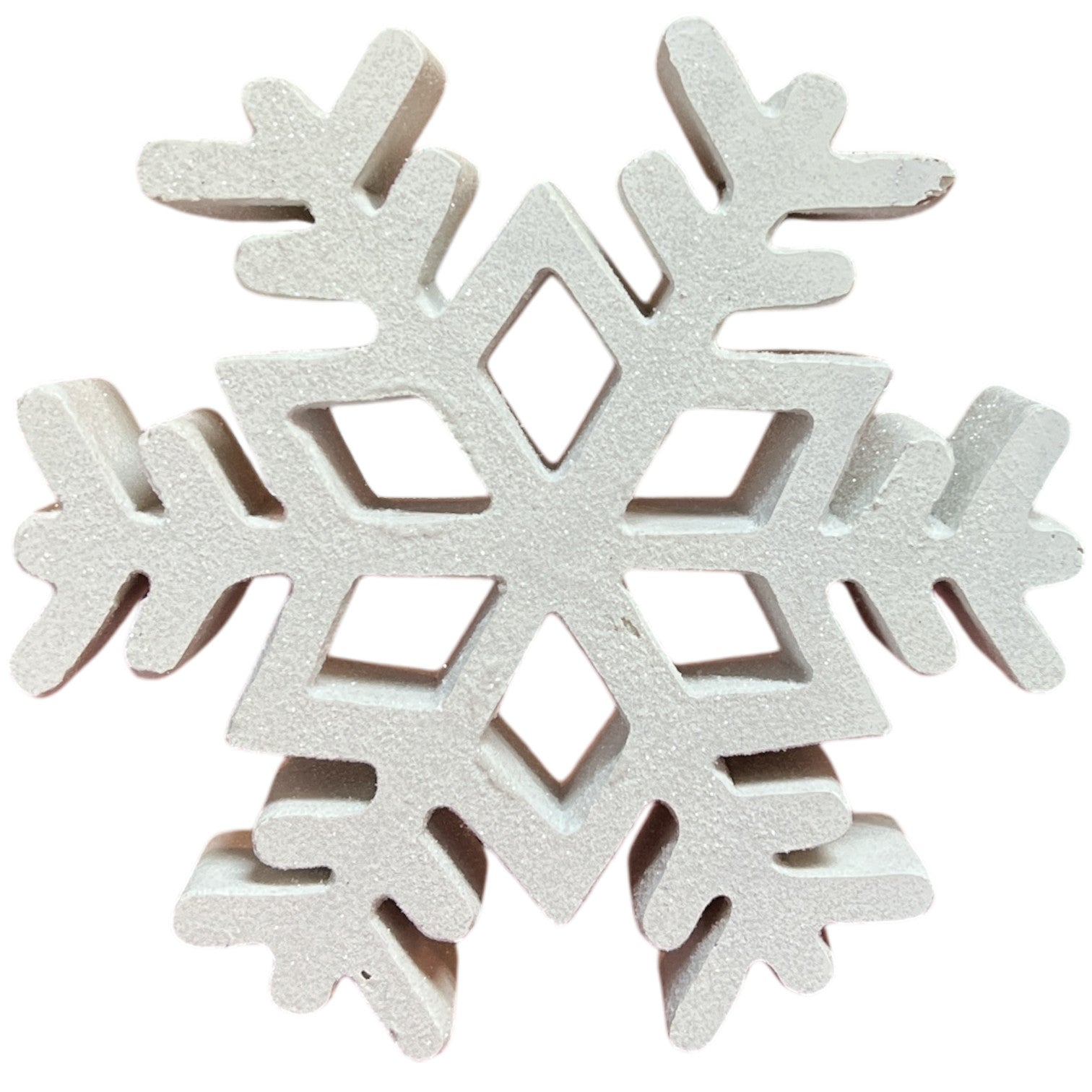 Resin Holiday Snowflake Shelf Sitter - Arrow