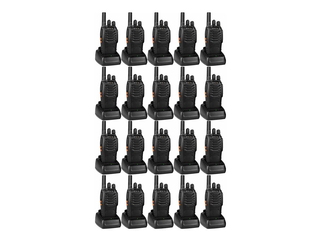 Retevis H777 - Portable - two-way radio - FRS - 400 - 470 MHz - 16-channel (pack of 20) H-777-20PK