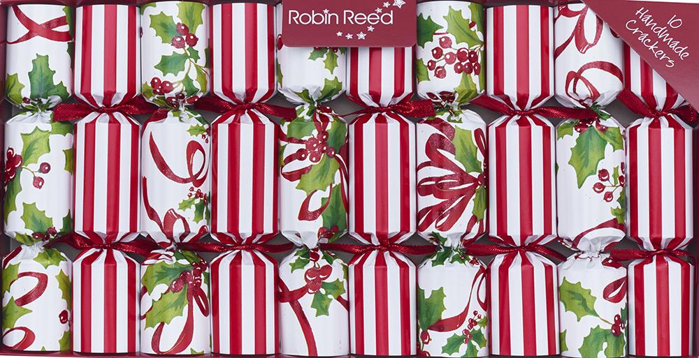 Ribbons and Holly Party Crackers
