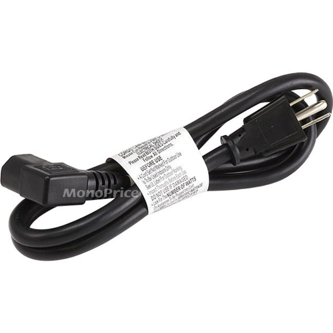 Right Angle Power Cord Cable 3Ft Mpr-7679