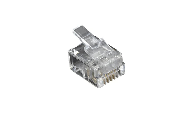 Rj11 Modular Plug - Unshielded, 4-Wire, 100-Pack, Gsa, Taa