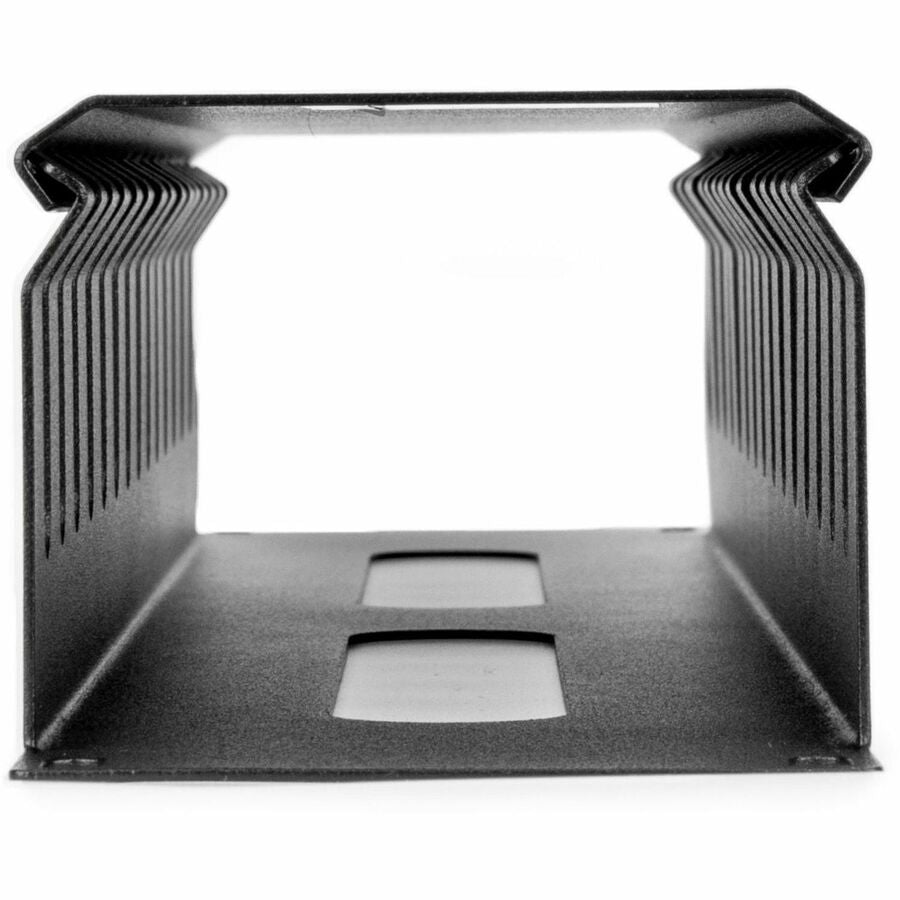 Rocstor 2U Horizontal Finger Duct Rack Cable Management Panel with Cover - Cable