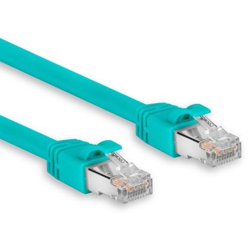 Rocstor 50FT CAT6A Ethernet Cable Snagless Aqua