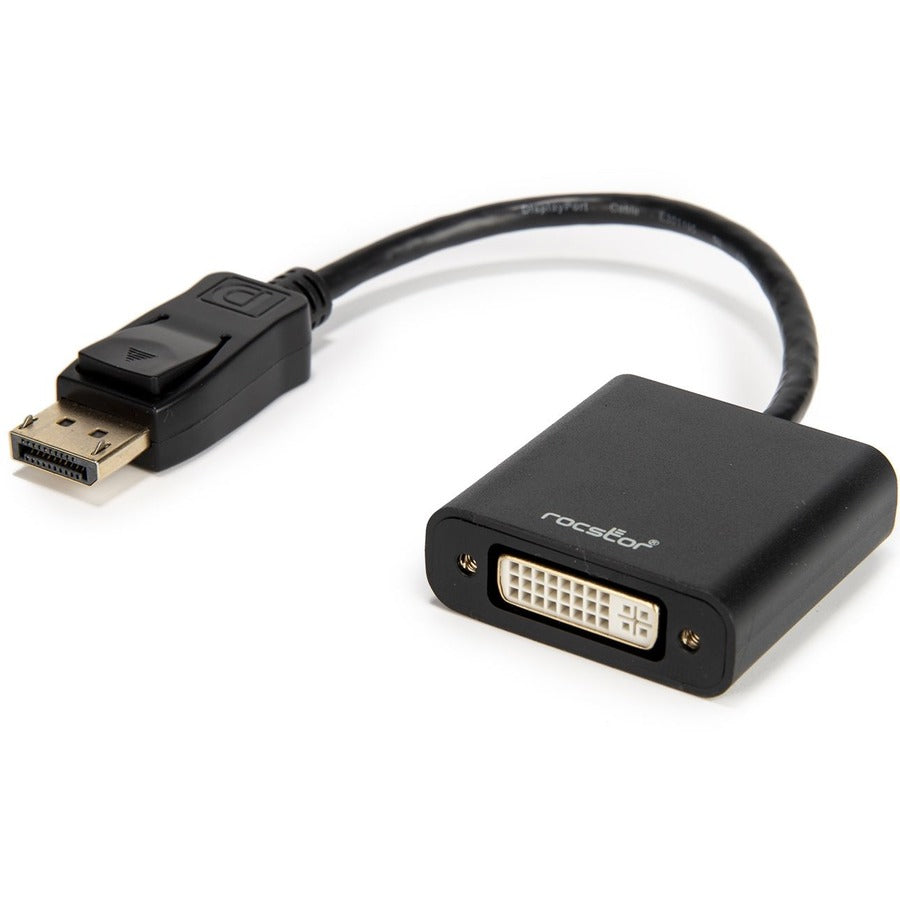 Rocstor Active DisplayPort&reg; to DVI Adapter - 4K@30Hz - Resolutions up to 3840x2160 Y10A230-B1