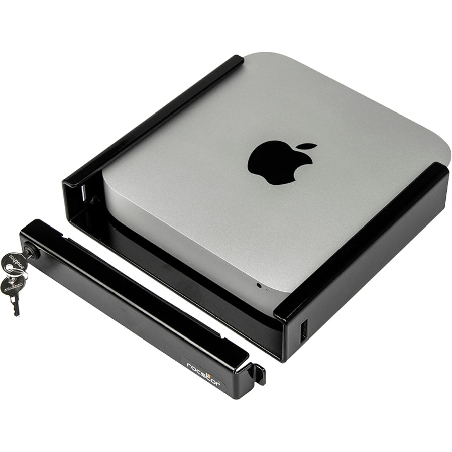 Rocstor Desktop/Wall Mount for Mac mini - Black - TAA Compliant Y10RMM1-01
