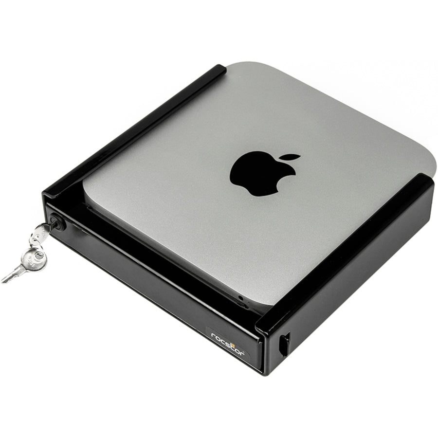 Rocstor Desktop/Wall Mount for Mac mini - Black - TAA Compliant Y10RMM1-01