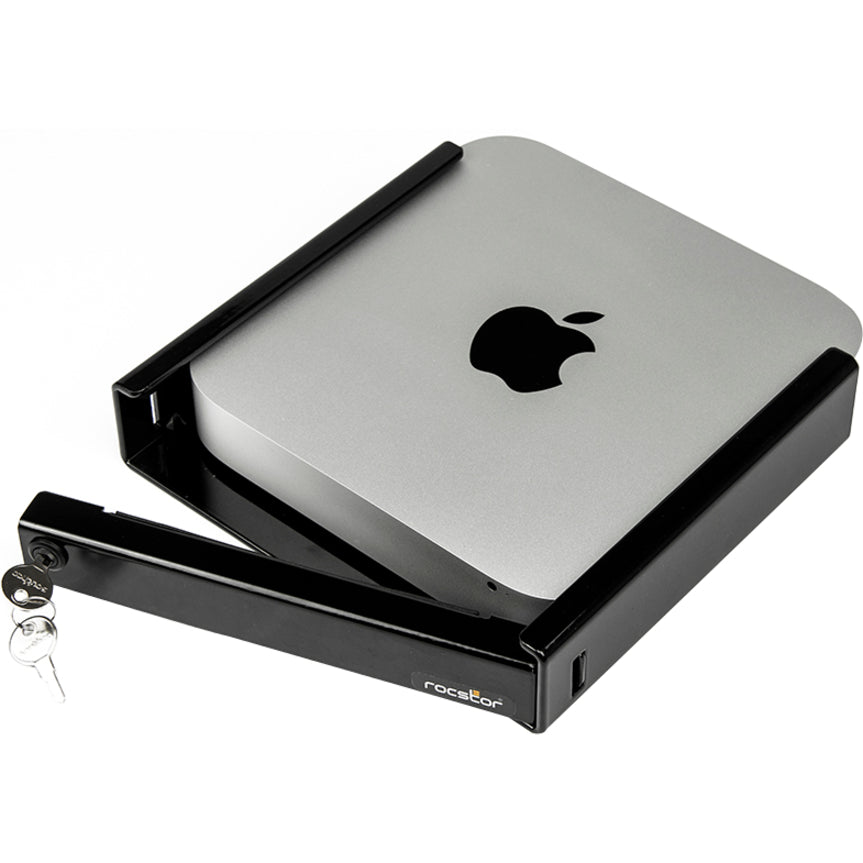 Rocstor Desktop/Wall Mount for Mac mini - Black - TAA Compliant Y10RMM1-01
