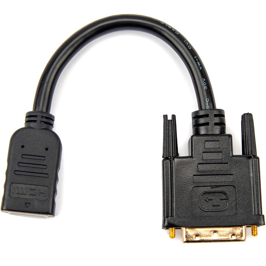 Rocstor HDMI to DVI-D Video Cable Adapter - 8in - HDMI Female to DVI Male Y10C123-B1