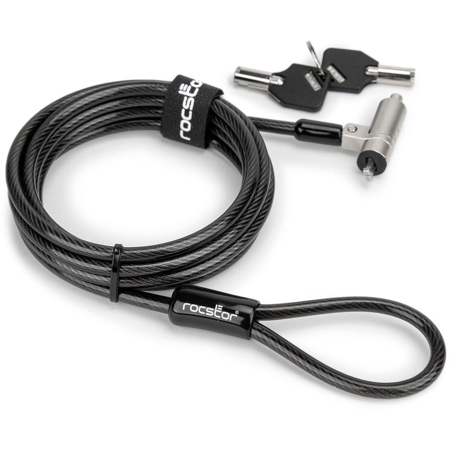 Rocstor N19 Security Cable Lock For Nano-Shaped Slots - (2) Keys - Taa