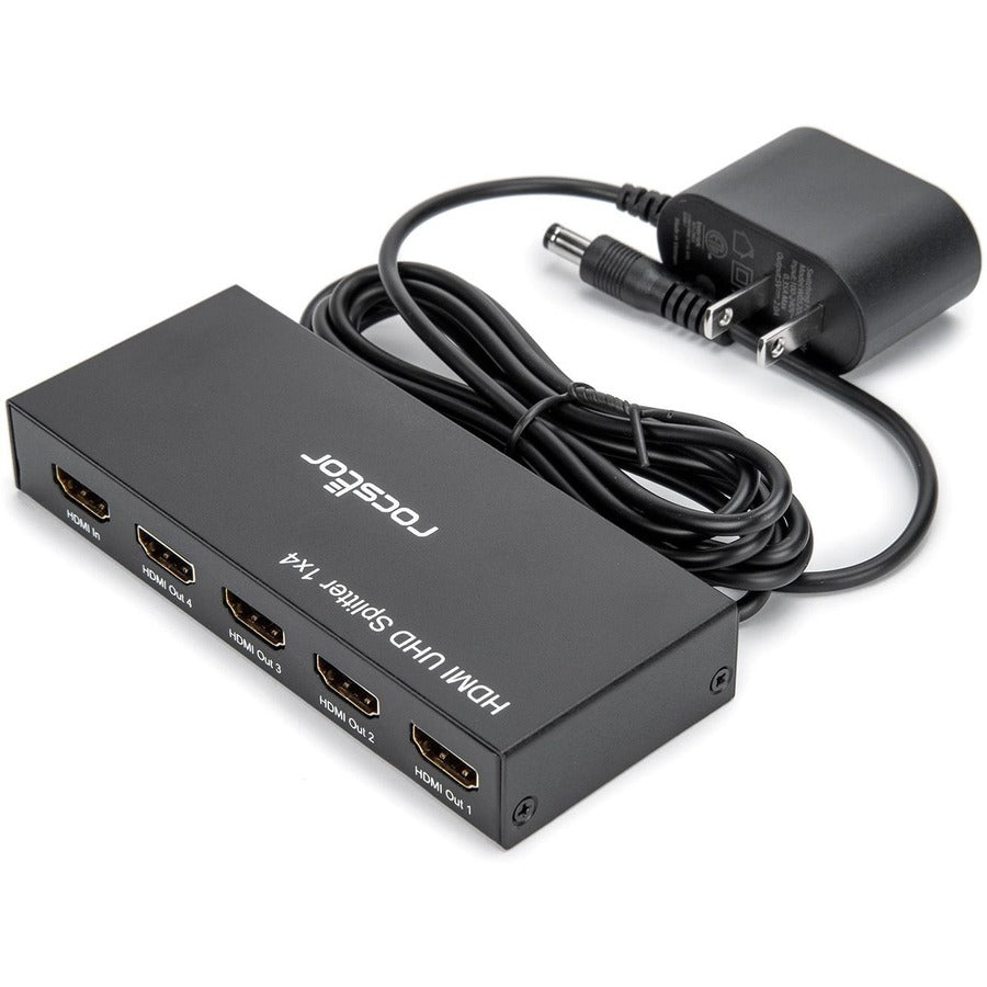 Rocstor Premium 4 Port Hdmi Splitter - 4K / 60Hz
